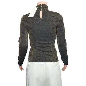 SÉZANE Omaya Long Sleeve Knit Top, Gold, Large thumbnail 10