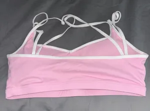 💗 Pink Amazon Sports Bra 💗 Cute + comfy and perfect for workouts, errands, or everyday wear! In great condition and ready for a new home 🫶🏼✨ thumbnail 1