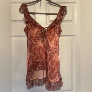 NWOT Urban Outfitters Kimchi Blue Hydi Asymmetric Lace Tunic Top size M thumbnail 5