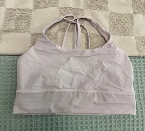 Lululemon Energy Bra *Long Line B/C Cup Smoky‎ Blush size 8 thumbnail 1