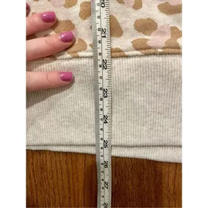 Aerie leopard oversized cozy sweater size xs thumbnail 9