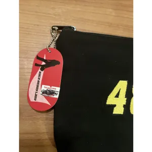 Race Ready Lady Nascar Canvas Zippered Bag #48 Black thumbnail 2