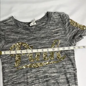 Victoria's Secret Gray Tee with Gold Accents thumbnail 5