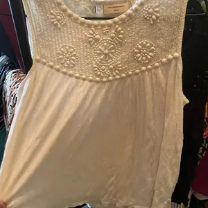 Anthro Beaded Sleeveless Bouse thumbnail 2