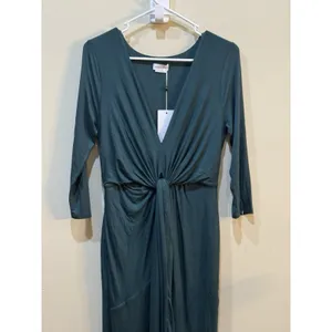 Lovers +‎ Friends Sundance Maxi Dress Everglade Green Size Small Wrap Bottom thumbnail 6