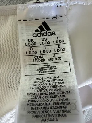 adidas White Sports Bra with Black Logo - Racerback Athletic Bra thumbnail 2