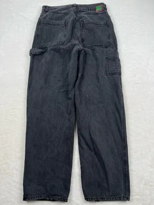 Empyre Tori 90s Carpenter Jeans Women’s 9 Black Charcoal Baggy Skate thumbnail 3