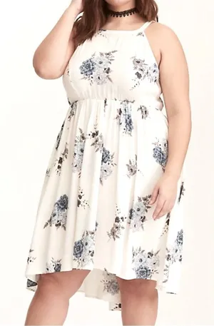Torrid High Low Challis Floral Dress NWT 1 thumbnail 1