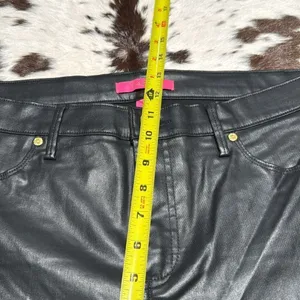 Lilly Pulitzer Eagan Black High Rise Coated Skinny Jeans D31‎ thumbnail 11