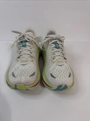 Hoka Kawana Women's Athletic Shoes in Cream, Lime & Pink Accent thumbnail 2