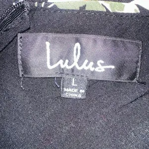 Lulu’s Go Fleur a Twirl Black Floral Print Handkerchief Midi Dress Size Large thumbnail 5