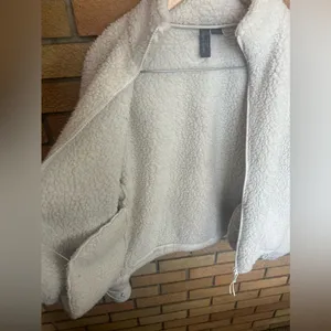 Sweaty Betty Canyon Fleece Zip Up Lily White Full Zip Sherpa US Size 6 thumbnail 7