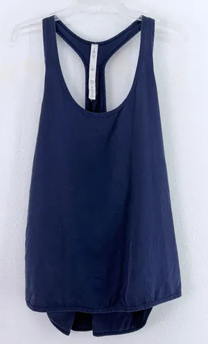 Lululemon Navy Tencel Lyocell Racerback Tank Top Scoop Neck Size 12 thumbnail 1