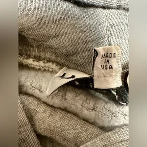 WILDFOX‎ Sweatshirt Hoodie Women’s Small Gray Oversized Lace Up Hutton USA Made thumbnail 9