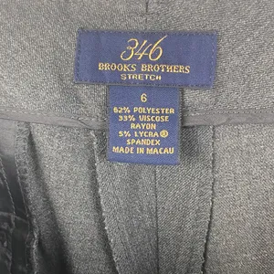 Brooks Brothers Gray Straight Leg Trouser Pants 6 thumbnail 4