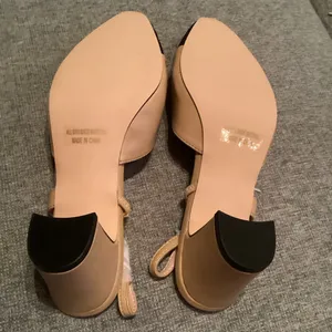 NWOB Carcuume Women's Slingback Heels, Two Tone Sexy Casual Low Chunky Heels. thumbnail 8