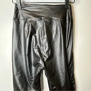 Offline by Aerie Womens M Real Luxe Black Hi-Rise Faux Leather‎ Leggings Stretch thumbnail 6