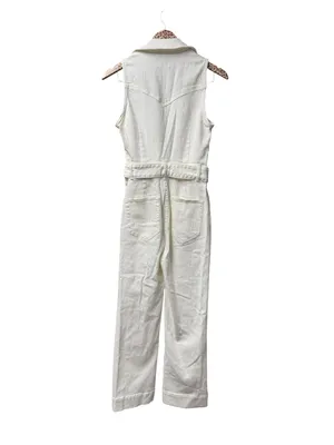 Show Me Your Mumu Jacksonville Cropped Jumpsuit Denim Pearly White Medium thumbnail 3