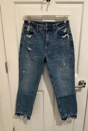 Abercrombie High Rise Mom Jeans thumbnail 1
