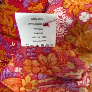 Floral Prairie Maxi Dress Small Boho Festival Cottagecore Orange Pink Romance thumbnail 12