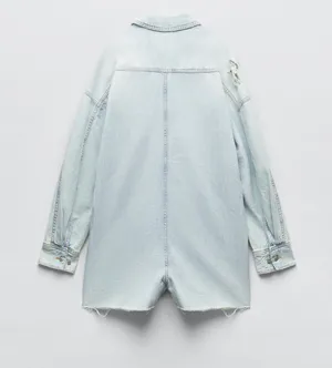 Denim Romper thumbnail 4