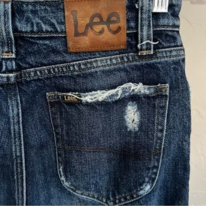 Lee Vintage Modern High Rise Wide Leg Cropped Denim Jeans‎ thumbnail 10