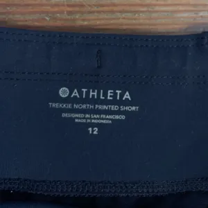 Athleta Trekkie North Printed Lynx Smooth Top Pull On Athletic Shorts Sz 12 💚🎀 thumbnail 13
