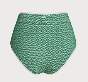 Berlook Green Geometric X Cross Surf Top & Full Coverage Surf Bottom thumbnail 9