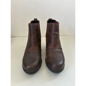 Sorel Joan of Arctic Wedge II Chelsea Boots Brown Leather NL3346-282 Womens 8 thumbnail 2