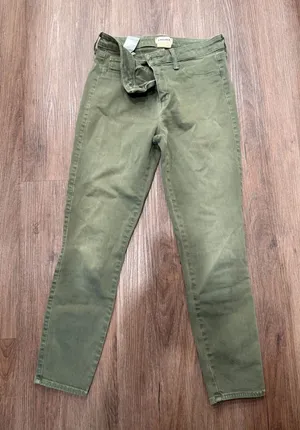 L'AGENCE Margot High Rise Skinny Jeans Picholine Green‎ 28 2294LMD Made in USA thumbnail 1