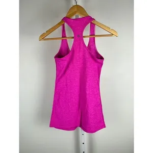 Lululemon Cool Racerback Tank Heathered Pink‎ Athletic Yoga Top Size 4 thumbnail 5