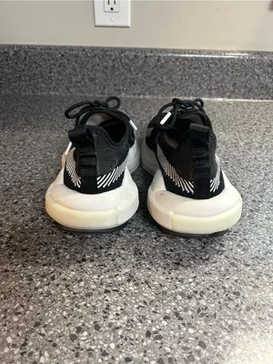 Sorel Black and White Knit Lace-Up Athletic Sneakers thumbnail 5