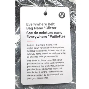 Lululemon Glitter Everywhere Nano Belt Bag Gray Silver Metallic NEW thumbnail 8