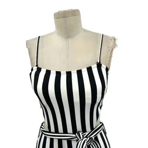 Onia Rumi Black & White Striped Cutout One Piece Swimsuit Belted Size‎ thumbnail 4