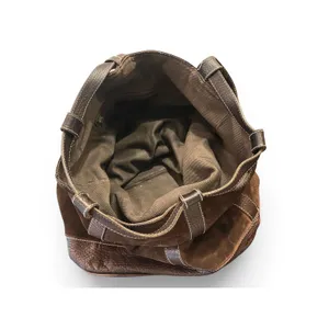 Sundance Cheval suede drawstring bucket bag purse backpack brown thumbnail 5