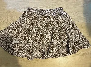 Shein leopard cheetah Animal Print‎ Skirt Size Xs thumbnail 1