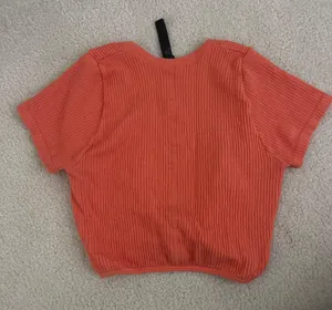 Urban Outfitters Orange Knot Crop Top thumbnail 2