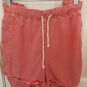 Aerie High Waisted Pull-On Shorts in Spicy Coral thumbnail 5