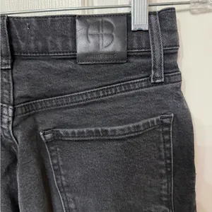 ANINE BING straight leg jeans‎ raw hem high rise 25 thumbnail 2