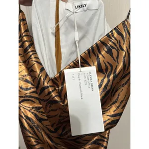 Likely Alessia Tiger Print Ruched Satin Cowl Neck Cocktail Dress Party Night Out thumbnail 9
