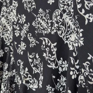 VTG 90s Women Fairy Grunge Maxi Skirt‎ Black Floral Chiffon Pull On Whimsigoth thumbnail 3