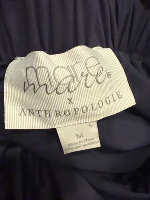 Anthropologie mare mare Navy Tiered‎ Pleated Midi Skirt medium thumbnail 4