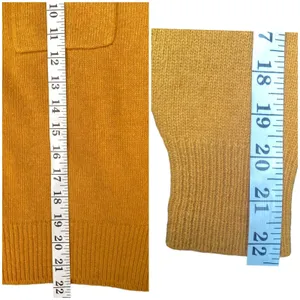 Jones New York Vintage Mustard Yellow Lambswool Angora Turtleneck Sweater Size P/M 80s 90s thumbnail 10