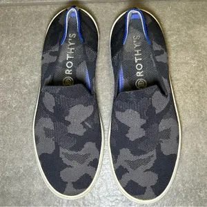 Rothy’s The Original Gray Camo Knit Slip On Sneakers Women’s Shoe Size 7 thumbnail 4
