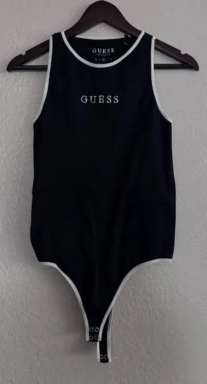 Guess • Bodysuit • Medium • Black White • Sleeveless thumbnail 1