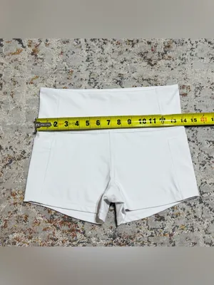 Athleta bike shorts size Small white thumbnail 6