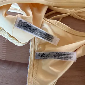 Pink by Frankies Bikinis butter yellow and blue lace bikini set thumbnail 4
