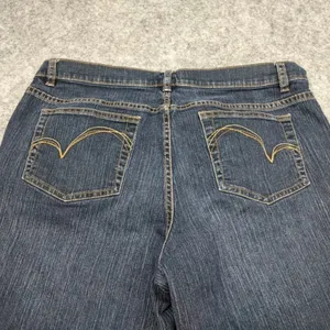 Venezia Vintage Flare Jeans Dark Wash High Rise Plus Size 20P thumbnail 10