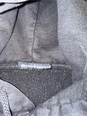 Brandy Melville black oversized hoodie thumbnail 3