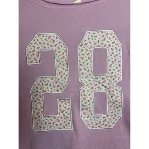 Aeropostale Pink Floral 28 Varsity Fleece Sweatshirt Gameday Ready XXL New thumbnail 3
